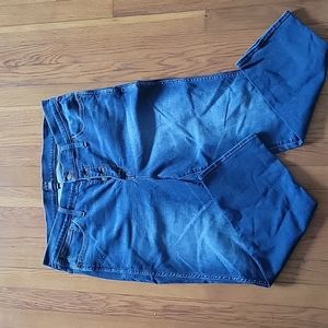 J Crew high rise button fly jeans